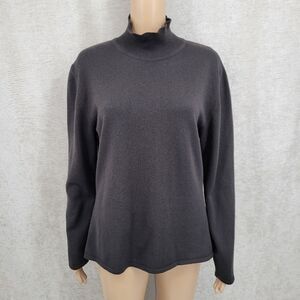 Dei Tre Bergdorf Goodman Italian Chocolate Brown Cashmere Turtleneck Sweater